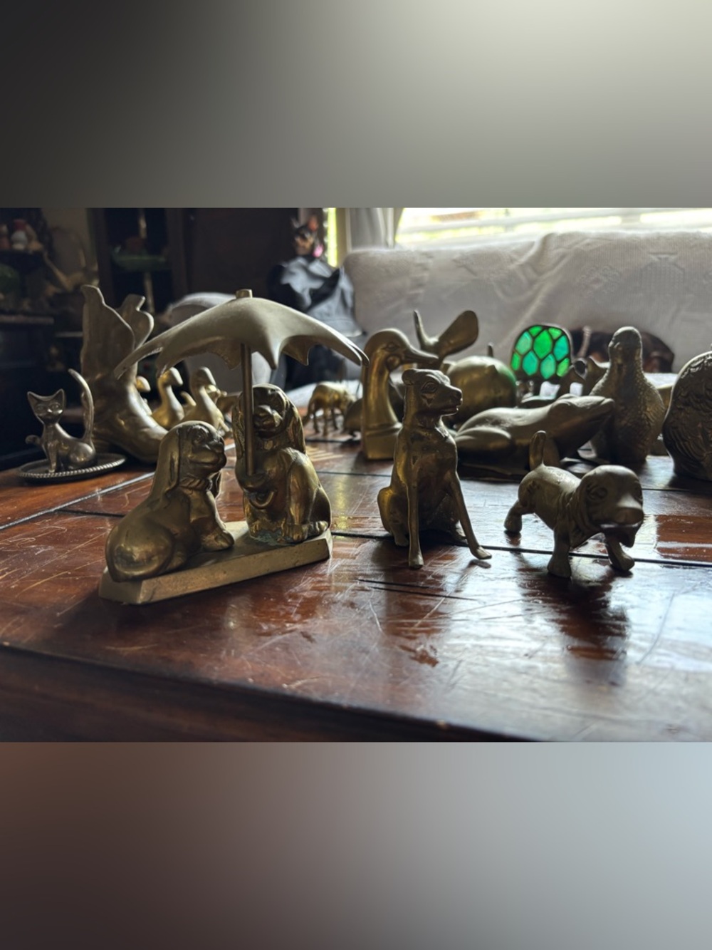 Instant collection! Brass dog puppy canine set lot